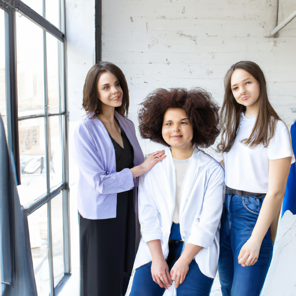 Our team of fashion educators collaborating in a minimalist studio